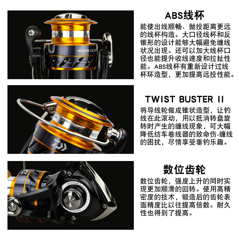 DAIWA Fishing Reel MISSION CS  - Daiwa Reel Fuego review and price
