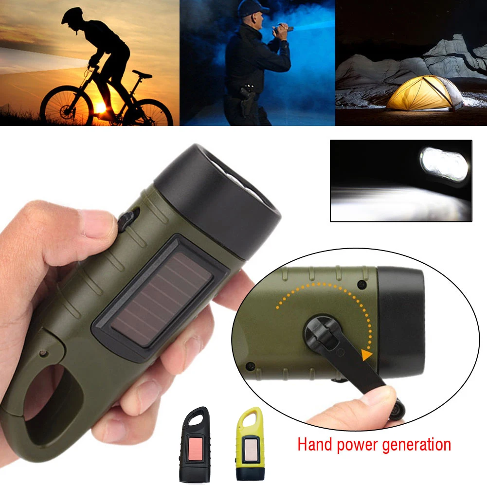 LED Flashlight Hand Crank Sola - Fishing Boat Navigation Light review and price