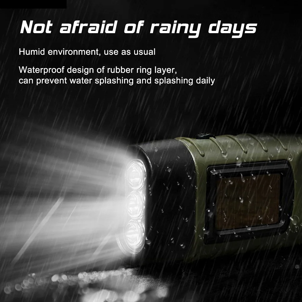LED Flashlight Hand Crank Sola - Fishing Boat Navigation Light review and price