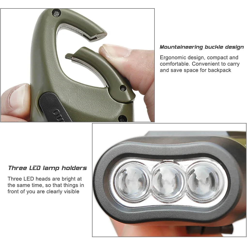 LED Flashlight Hand Crank Sola - Fishing Boat Navigation Light review and price